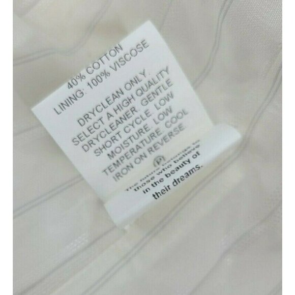 Trelise Cooper Shelter Skelter Strategy Coat Womens 6 Ivory Cream Wool Blend - Picture 10 of 11